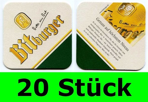Stück bierdeckel bitburger - 20,