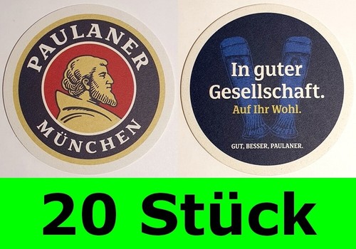 Stück bierdeckel paulaner - 20,