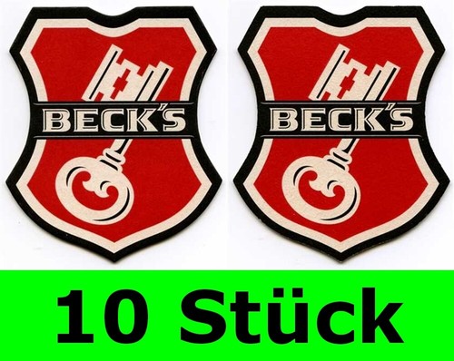 Stück bierdeckel becks - 10,