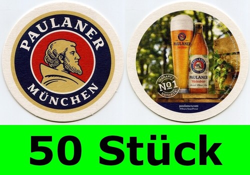 Stück bierdeckel paulaner - 50,
