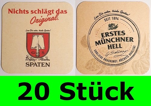 Stück bierdeckel brauerei - 20,