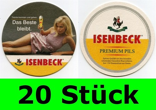 Stück bierdeckel isenbeck - 20,
