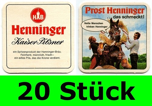 Stück bierdeckel henninger - stück,