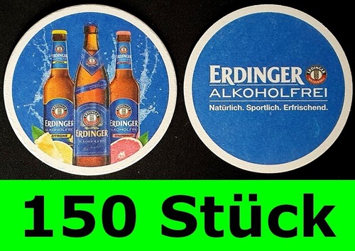 150 stück bierdeckel erdinger - bierdeckel,