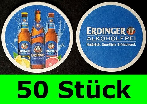 Stück bierdeckel erdinger - 50,